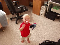 Maly Purko u mna v pracovni