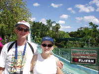 My znova pri vodopade..