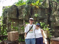 Rodinna idylka  pri boxoch s granatmi